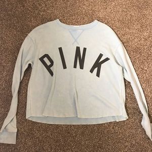 Baby blue sweater PINK Victoria’s Secret